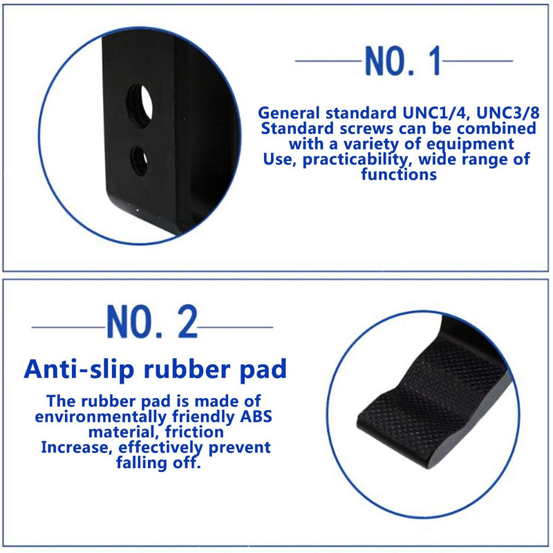 [Australia - AusPower] - LEADRISE Universal C-Clamp With 1/4 And 3/8 Thread Hole For Desktop Mount Holder LCD Monitor Flash Desks Carts Benches Worktables (2) 2 