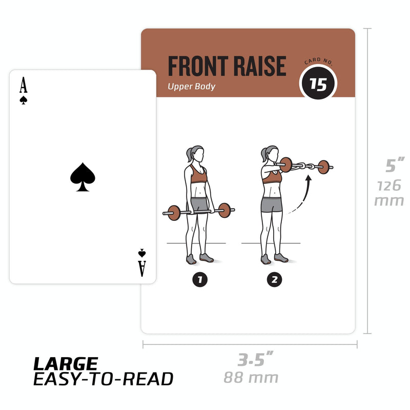[Australia - AusPower] - NewMe Fitness Workout Cards - Instructional Fitness Deck for Women & Men, Beginner Fitness Guide to Training Exercises at Home or Gym 