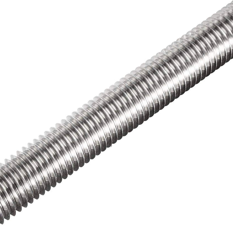[Australia - AusPower] - M6-1 x 200mm/7.87" Stainless Steel Fully Threaded Rod Right Hand Threads with Hex Nut Silver Tone (2 Set) M6 x200 