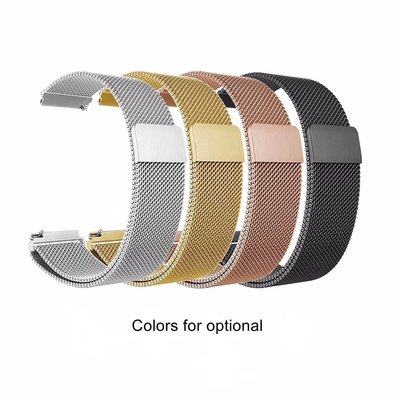 [Australia - AusPower] - 22mm Quick Release Watch Band Metal Watchband for Garmin Vivoactive 4 45mm/Samsung Galaxy Watch 3 45mm/Galaxy Watch 46mm/Gear S3/Amazfit GTR 2 2e Stratos 3/Huawei Watch GT 2 Pro Smartwatch Rose Gold 