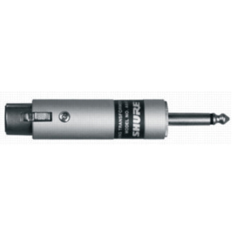 [Australia - AusPower] - Shure A85F Line Matching Transformer - Low Z Female XLR to High Z 1/4-Inch Phone Plug connects a Balanced Low Impedance Microphone Output to an Unbalanced High Impedance Input 