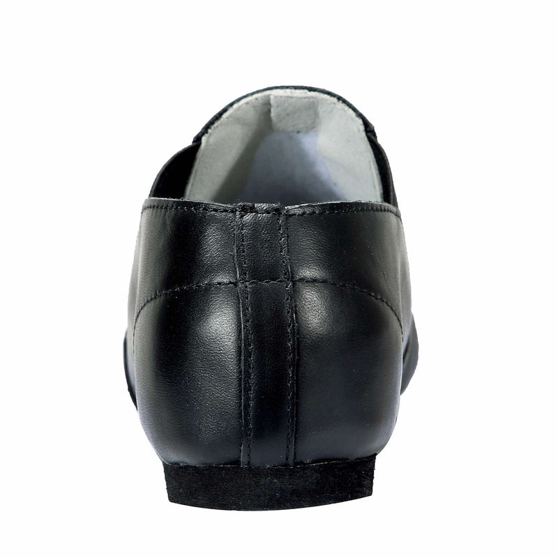 [Australia - AusPower] - Dynadans Jazz Shoe Leather Slip On with Elastics (Big Kid/Little Kid/Toddler) 7 Toddler Black 