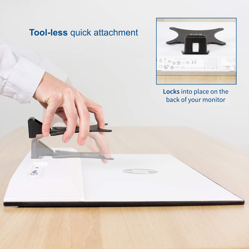 [Australia - AusPower] - VIVO Quick Attach VESA Adapter Designed for HP Models 27er, 27es, 27ea, 25er, 25es, 24ea, 23er, 23es, 22er, 22es, 22f, 23f, 24f, 25f, and 27f, VESA 75x75m and 100x100mm Conversion Kit, MOUNT-HP27ER 