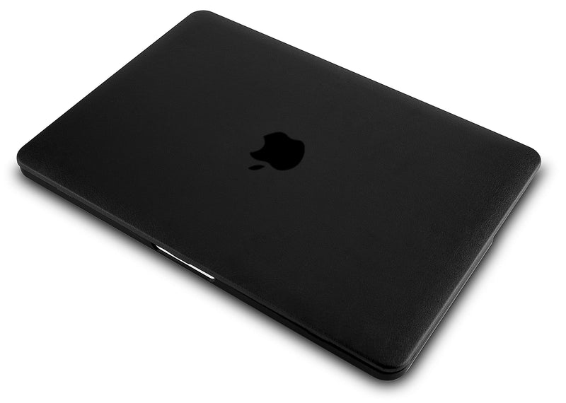 [Australia - AusPower] - KECC Compatible with MacBook Pro 13 inch Case 2020-2016 with Touch Bar A2338 M1 A2289 A2251 A2159 A1989 A1706 A1708 Italian Leather Hard Shell (Black Leather) Black Leather 