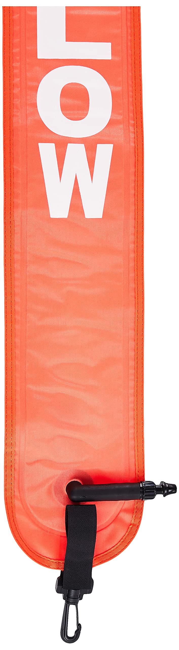 [Australia - AusPower] - Scuba Choice Scuba Diving 4' Surface Marker Signal Tube with Plastic Clip, Orange 