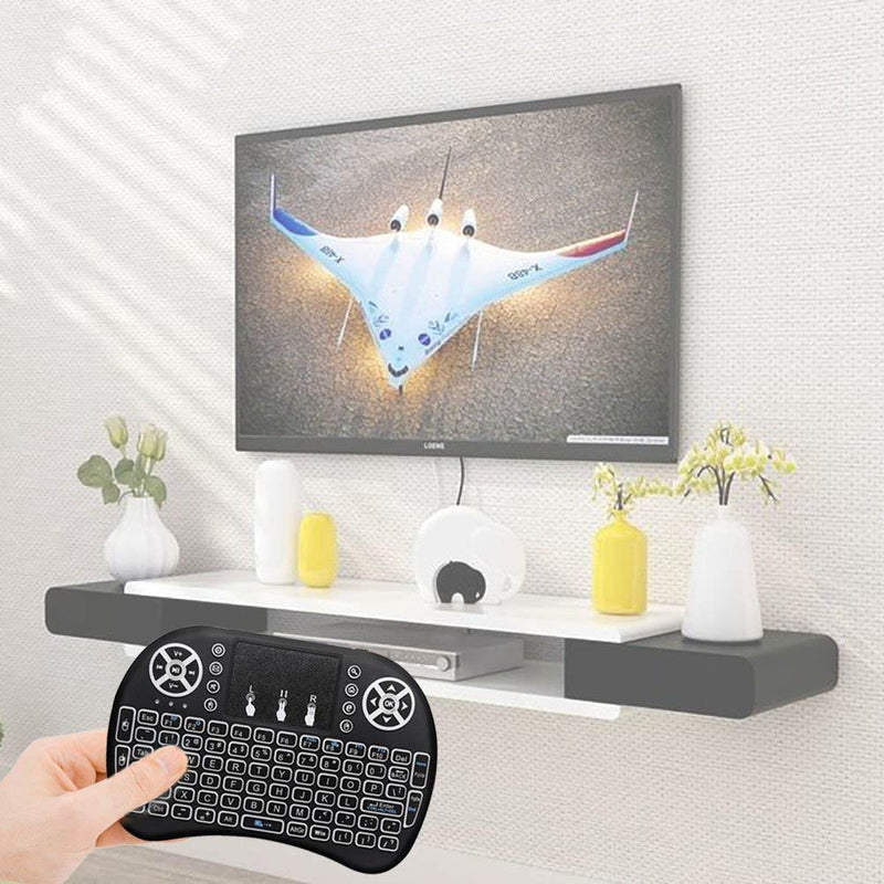 [Australia - AusPower] - BIFANS 2.4G Mini Wireless Keyboard with Touchpad Mouse, Upgraded Multi Backlit, Portable Wireless Keyboard with USB Receiver Remote Control, Best for Android Smart TV Box HTPC Pad Xbox Windows Mac 