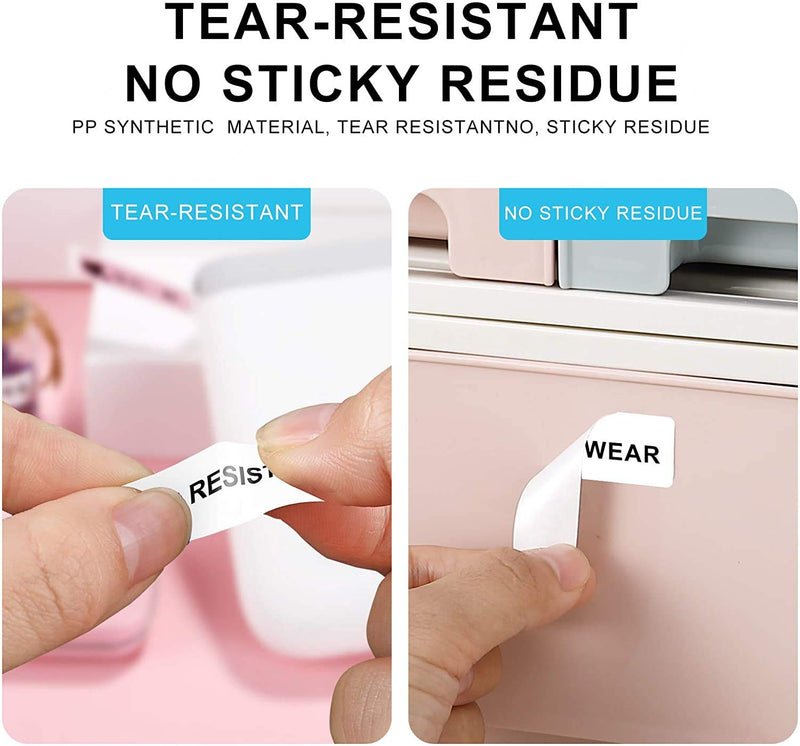 [Australia - AusPower] - NIIMBOT D11 Label Maker Tape, Adapted Label Print Paper for D110 Label Maker, 5 Rolls Self-Adhesive Label Sticker 