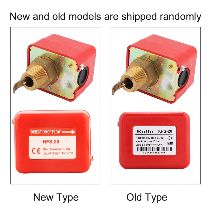 [Australia - AusPower] - Water Flow Switch, PDT R3/4 Liquid Water Oil Sensor Control Automatic Paddle Type Flow Switch 15A 250V IP54, HFS-20 Target Flow Controller, Controls Flow in Pipes 