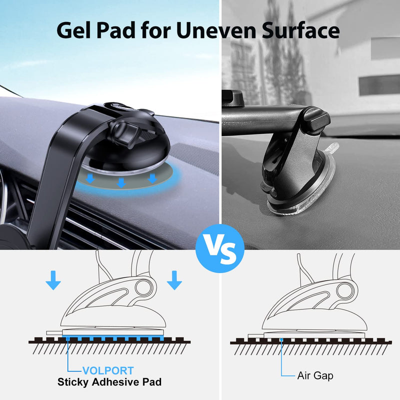 [Australia - AusPower] - Very Strong Sticky Adhesive, 2.76in/70mm VOLPORT Dashboard Pad Mounting Disk Adhesive Replacement Kit, Double Sided Stickers for Suction Cup Dashboard Phone Holder & Windshield Car Mount 2 Pack 