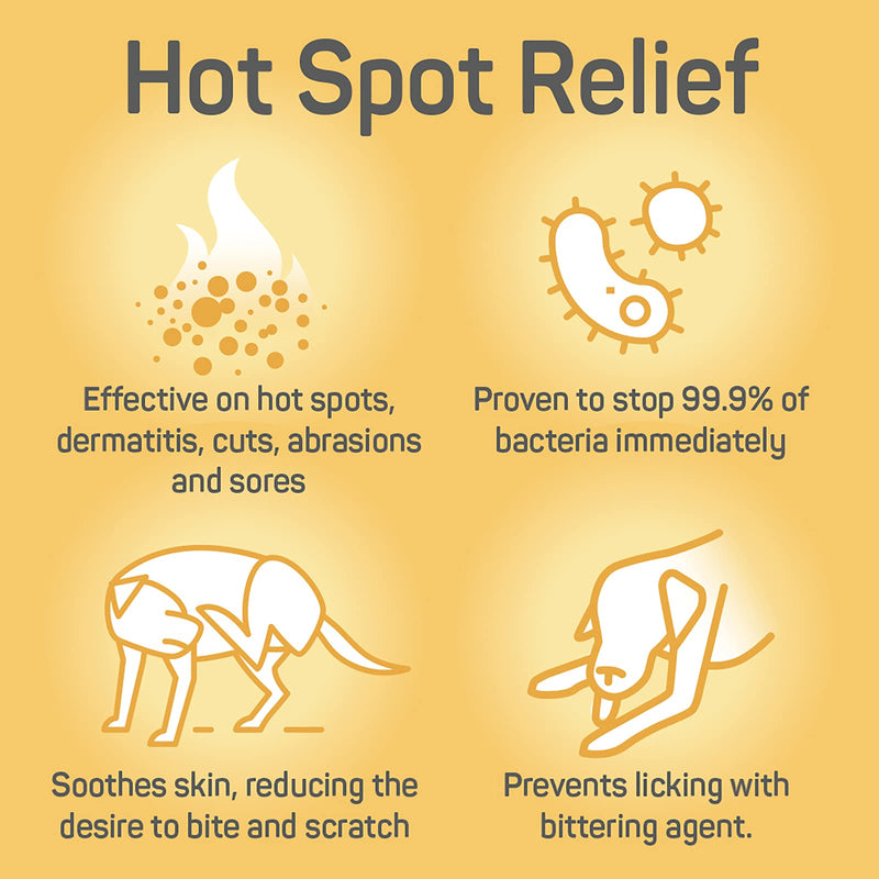 [Australia - AusPower] - Absorbine Silver Honey Hot Spot & Wound Care Spray Gel, Manuka Honey & MicroSilver BG, Medicated Skin Care & Itch Relief for Dogs, Cats, Small Animals, 8oz Bottle 