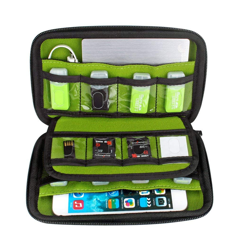 [Australia - AusPower] - Aprince Digital Gadget Case Waterproof Memory Card Case,Designed for External Hard Drive,USB Flash Drives,Power Banks - Best for Traveling Black 