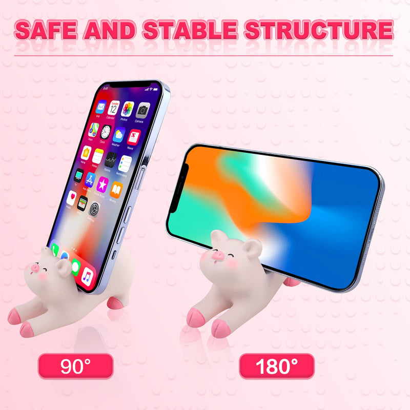 [Australia - AusPower] - Seninda Cute Phone Holder Lovely Pink Pig Cellphone Stand Desktop Accessories Office Decor (Shape A) 