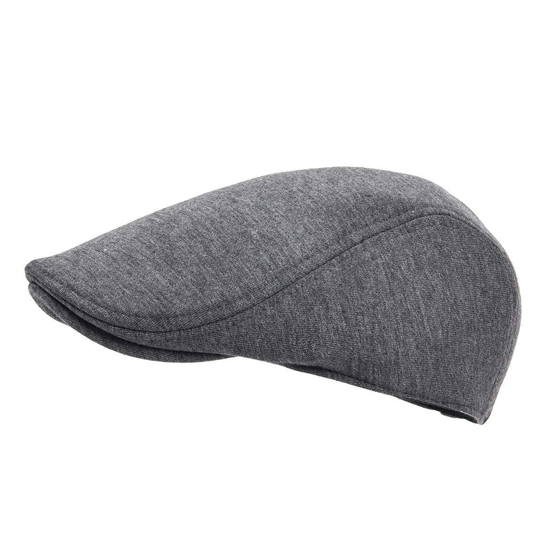 [Australia - AusPower] - FEINION 2 Pack Men Cotton Newsboy Cap Soft Fit Cabbie Hat Black/Dark Grey 