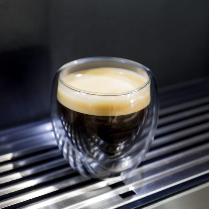 [Australia - AusPower] - Youngever 4 Pack Espresso Cups, Double Wall Thermo Insulated Espresso Cups, Glass Coffee Cups, 3.5 Ounce 