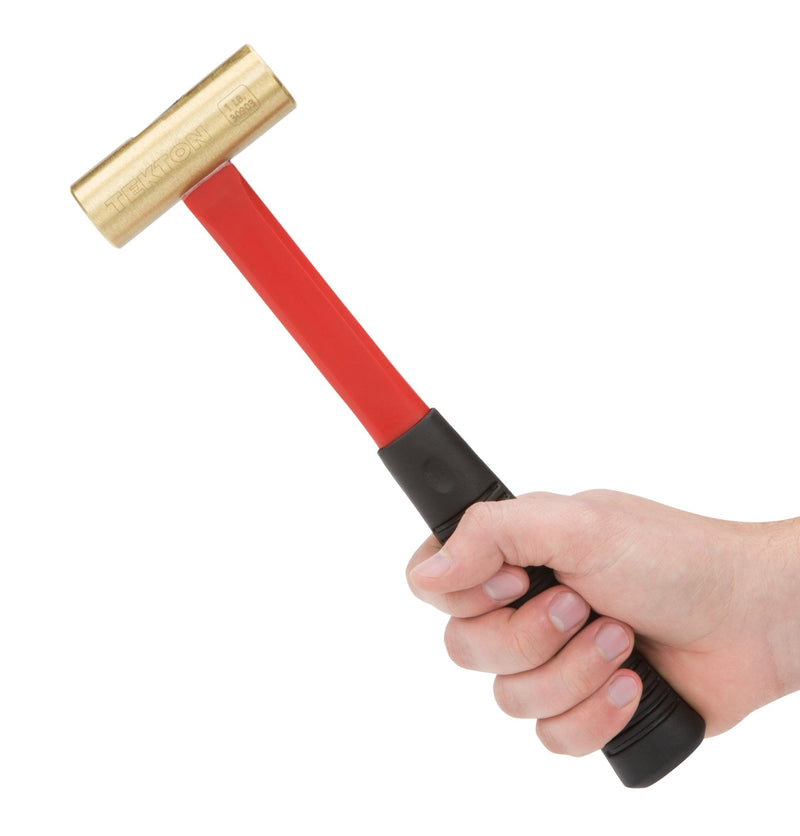 [Australia - AusPower] - TEKTON 16 oz. Jacketed Fiberglass Brass Hammer | 30903 16 oz. 