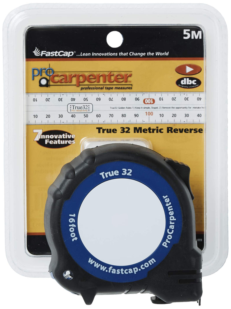 [Australia - AusPower] - FastCap Tape Measure, 1 In x 16 ft, Black/Blue, PMMR-TRUE32 