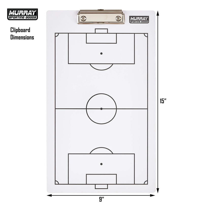 [Australia - AusPower] - Murray Sporting Goods Dry Erase Double-Sided Soccer Coaches Clipboard 