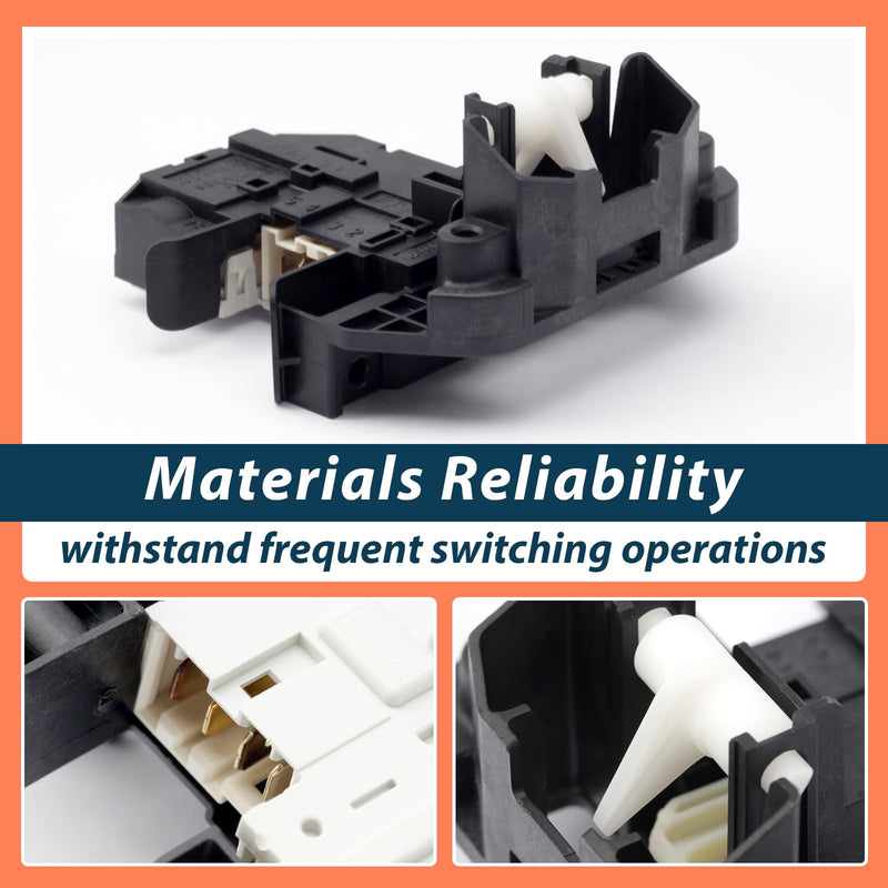[Australia - AusPower] - WH44x10288 Washer Lid Lock Switch Compatible with GE Washers, WH44X10288 Door Latch for 2671532211 36371542410 GTUP240GM0WW etc most models, Parts for 1974376 ES10288 PS3496878 AP5270191 
