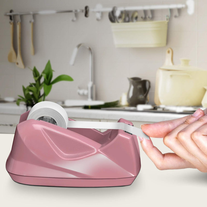[Australia - AusPower] - Acrimet Premium Desktop Tape Dispenser Non-Skid Base (Heavy Duty) (Pink Color) 
