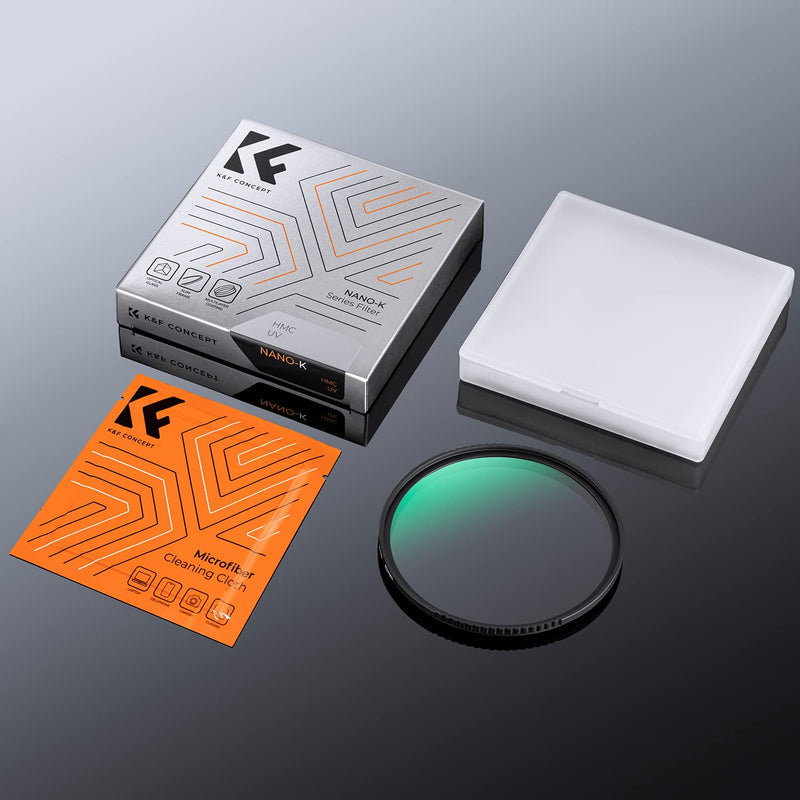 [Australia - AusPower] - K&F Concept 58mm MCUV Lens Protection Filter 18 Multi-Coated Camera Lens UV Filter Ultra Slim with Cleaning Cloth (K-Series) 