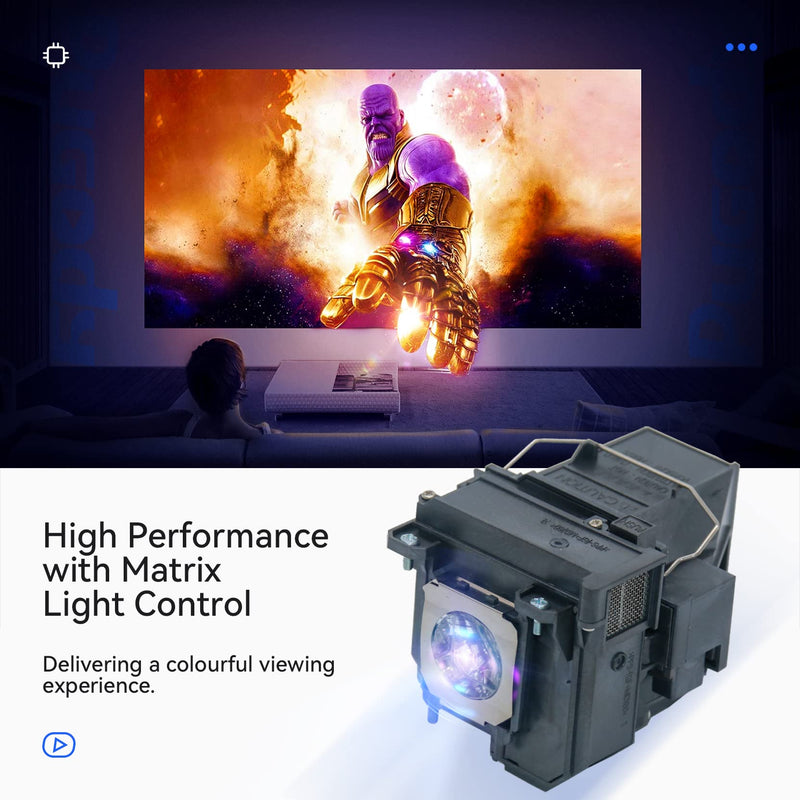 [Australia - AusPower] - Pugody ELPLP71/V13H010L71 Replacement Projector Lamp Bulb for Epson Powerlite 470 475W 480 485W, BrightLink 475Wi 480i 485Wi, EB-470 475W 475Wi 480 480E 485W 485Wi 1410Wi 1400Wi Lamp bulb with housing 