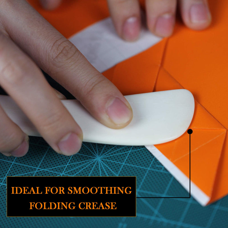 [Australia - AusPower] - Ecohu Bone Folder & Creaser Tool - 2PCS - Scoring, Folding for Origami, Paper Crafts, Bookbinding, Leather Crafts and Card Making & Folding Paper 