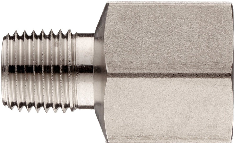 [Australia - AusPower] - Brennan 5405-02-04-SS Stainless Steel Pipe Fitting, Reducing Adapter, 1/8" NPT Male X 1/4" NPT Female 1/8" X 1/4" 