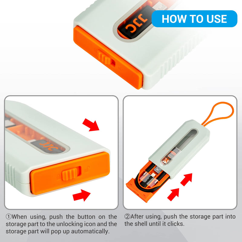 [Australia - AusPower] - JJC Mulit-Functional Type-C Charging & Data Transfer Cable with USB C to Micro USB/USB A/Lightning/USB 3.0 OTG Adapter Converter Kit Compatible with MacBook Pro, iPad, iPhone, Laptop & More 