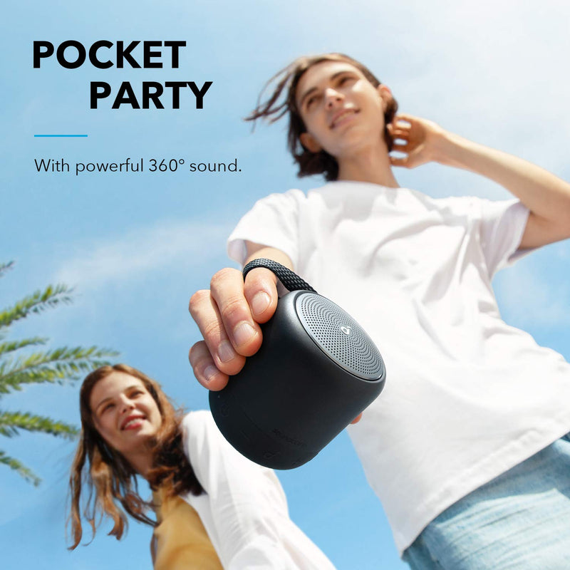 [Australia - AusPower] - Anker Soundcore Mini 3 Bluetooth Speaker, BassUp and PartyCast Technology, USB-C, Waterproof IPX7, and Customizable EQ Black 