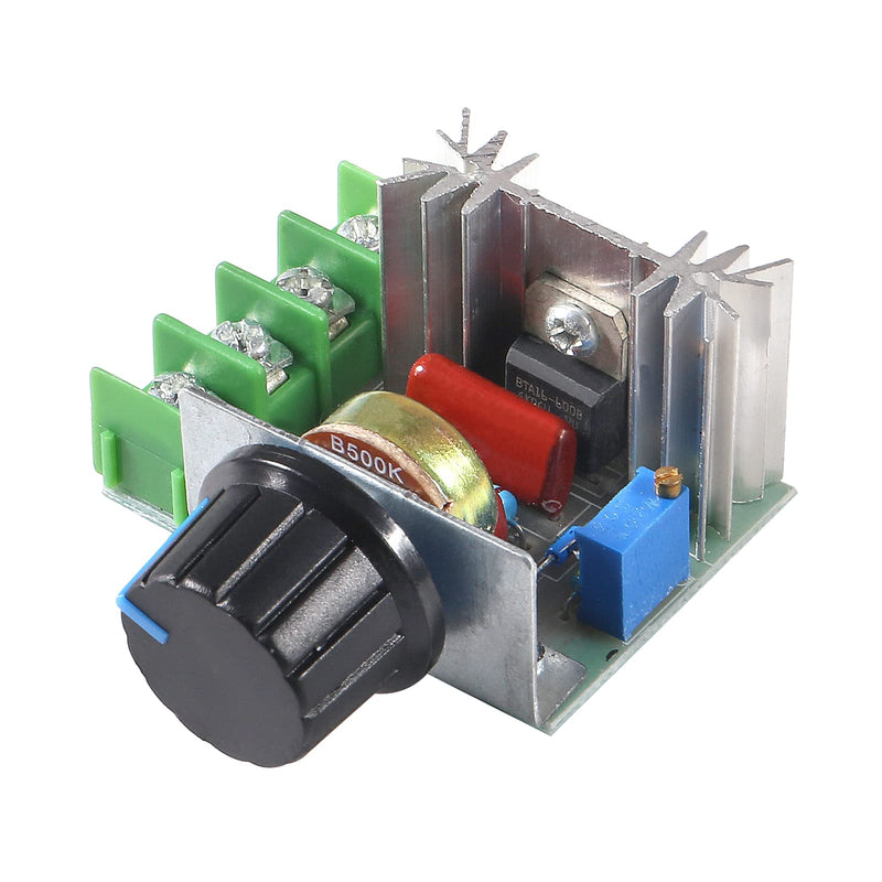 [Australia - AusPower] - AEDIKO 4pcs 2000W 25A PWM Motor Speed Control Module Dimmer Speed Regulator AC 50-220V Adjustable Voltage Regulator with Speed Control Knob 