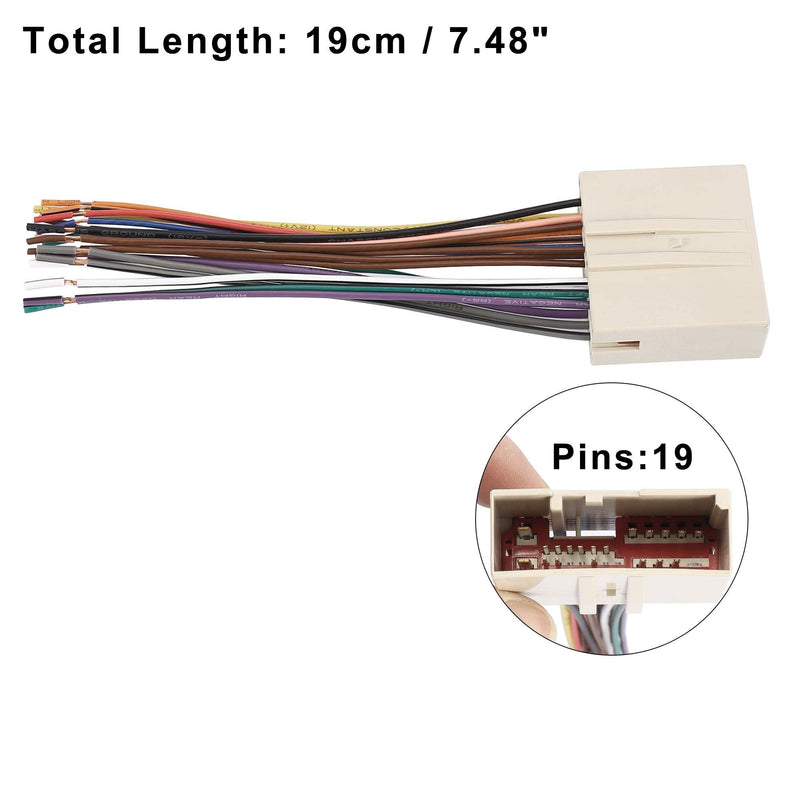 [Australia - AusPower] - X AUTOHAUX 70-5520 Car Stereo CD Player Wiring Harness Wire Radio Adapter Install Plug for Ford Focus 2005-2007 