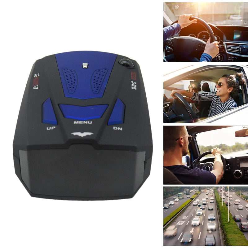 [Australia - AusPower] - Gxcdizx Laser Radar Detector for Cars Car Radar Detector Laser Radar Detectors 360° GPS Speed Police Safe 16 Band Voice Alert with Microphone 