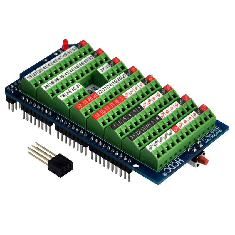 [Australia - AusPower] - Screw Terminal Block Breakout Shield Module for Arduino MEGA-2560 R3 