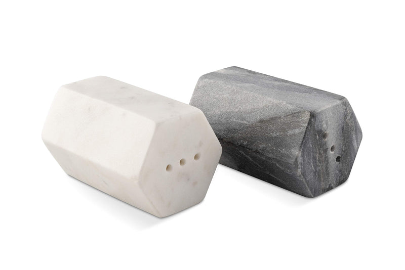 [Australia - AusPower] - GoCraft Salt and Pepper Shakers | HandCrafted White and Black Marble Salt and Pepper Shakers 