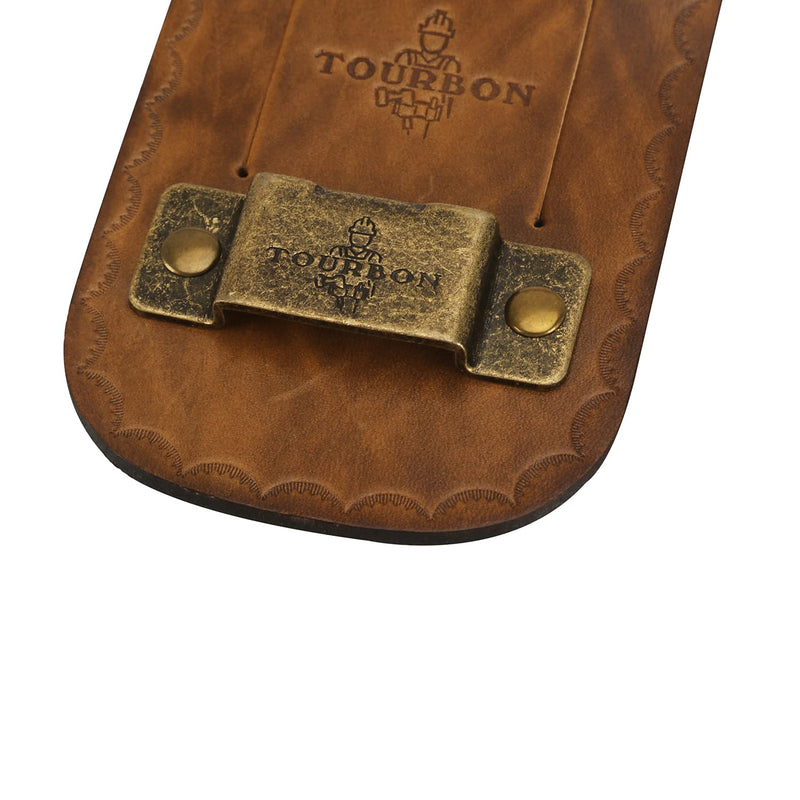 [Australia - AusPower] - Tourbon Vintage Leather Tape Measure Holder for Belt (Pack of 2 Pieces) 