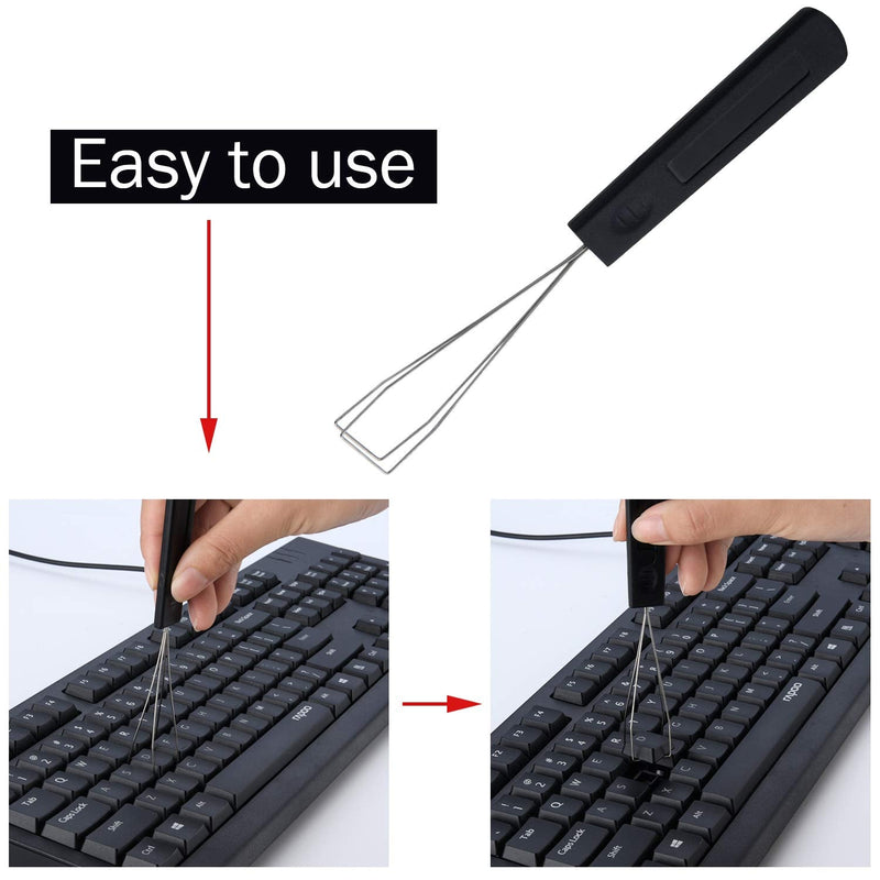 [Australia - AusPower] - Keyboard Puller Keycap Removal Tool and 200 Pieces Rubber O-Ring Dampeners O-Ring Plumbing Rubber O-Ring Seal for Cherry MX Switch and Mechanical Keyboard 