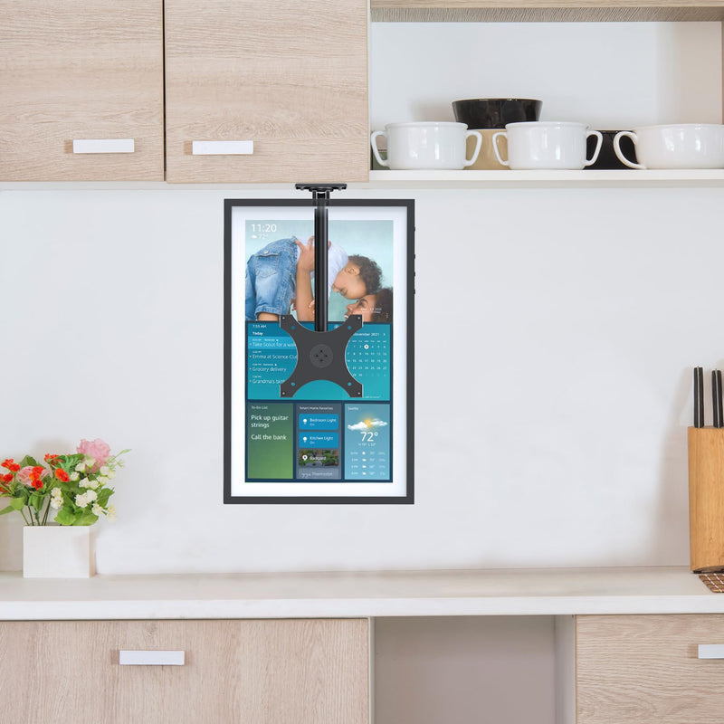 [Australia - AusPower] - Letlar Show 15 Kitchen Under-Cabinet Mount, Adjustable Height Rotatable Swivel Tilt Mount for 15, Forward and Stowed Show 15 for Saving Space length adjustable-B 