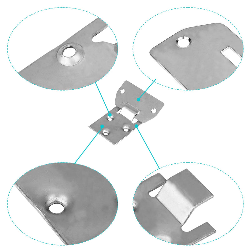 [Australia - AusPower] - 10L0L Golf Cart Seat Bottom Hinge Plate Fits for 1995-up EZGO TXT & Medalist, 2001-up EZGO MPT Shuttle Workhorse Series, 2 Pack OEM# 71610G01 71609G01 