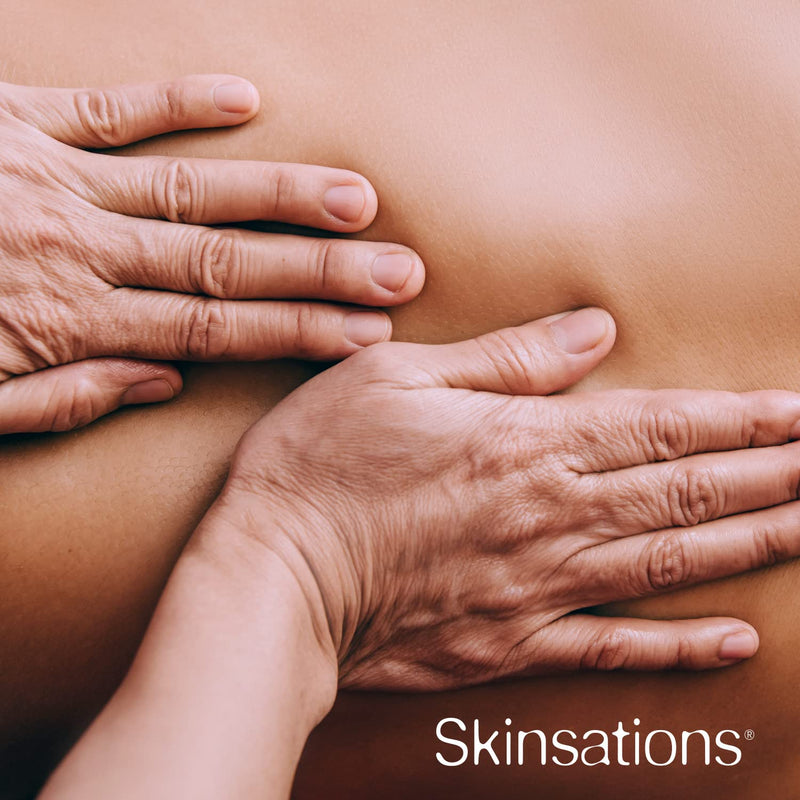 [Australia - AusPower] - Skinsations - Natural Massage & Body Oil - Unscented 16oz | Relaxing, Sore Muscle Aromatherapy, Edible Sweet Almond Blend with Fractionated Coconut, Grapeseed, Jojoba Oils, Soothes Dry, Sensitive Skin 16 Fl Oz (Pack of 1) 