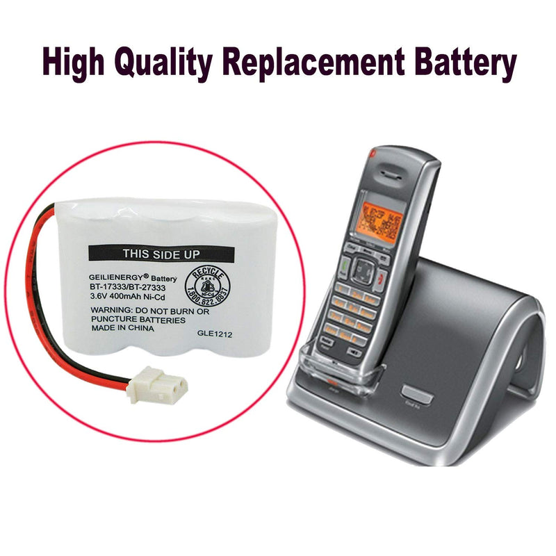 [Australia - AusPower] - Geilienergy BT-17333 BT-27333 Handset Telephone Rechargeable Battery 2/3AA 3.6V NI-CD Cordless Phone Battery Compatible with Vtech BT17333 BT27333 BT-17233 BT17233 BT-163345 CS5121 (Pack of 1) 1PCS BT17333 Battery 