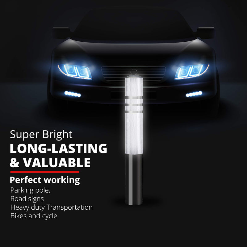 [Australia - AusPower] - X-BOSEAT White Reflective Tape 1inch x 15ft Reflector Tape Self Adhesive, Durable and Waterproof - DOT C2 for Marking Areas, Objects and Vehicles (1 in 15 ft) 1 in 15 ft 