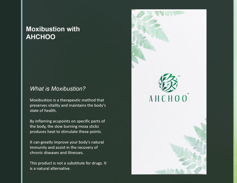 [Australia - AusPower] - AHCHOO Moxa Rolls for Soothing Moxibustion 40:1 Five-Year Wrapped with Mugwort Paper 