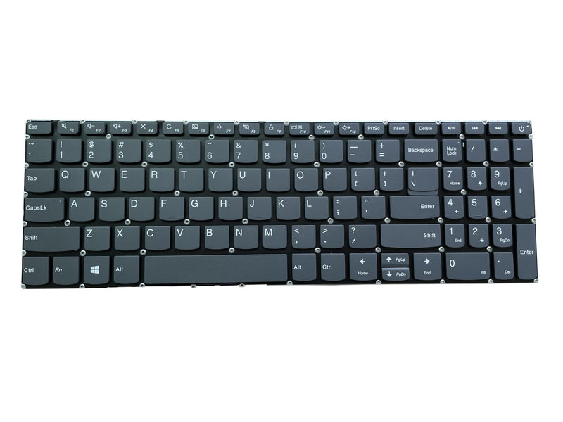 [Australia - AusPower] - for Lenovo ideaPad 320-15 320-15ABR 320-15AST 320-15IAP 320-15ISK 320S-15ISK 320S-15IKB 320S-15IKBR Gray keycaps Without Frame Without Backlight US Laptop Keyboard SN20N0459116 AE08L010 NSK-BY1SQ01 