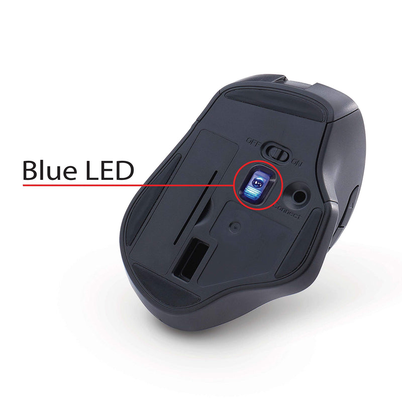 [Australia - AusPower] - Verbatim Silent Ergonomic Wireless Blue LED Mouse - Graphite 