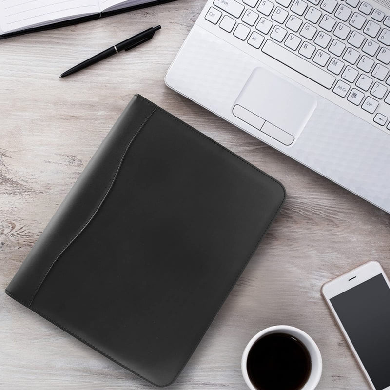 [Australia - AusPower] - Jancosta 1 Pack Business Padfolio Portfolio with Letter Size Writing Notepads (New Black 1 Pack) New Black 1 Pack 