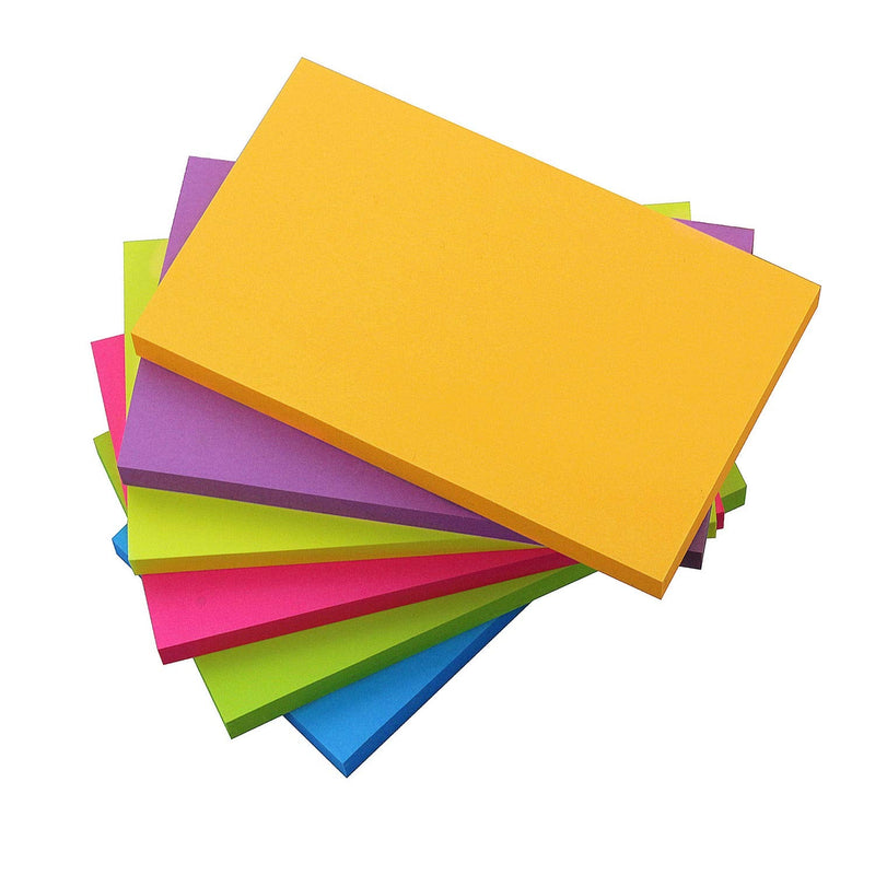 [Australia - AusPower] - Sticky Notes 3x5, 6 Color Bright Colorful Sticky Pad, 6 Pads/Pack, 100 Sheets/Pad, Self-Sticky Note Pads 