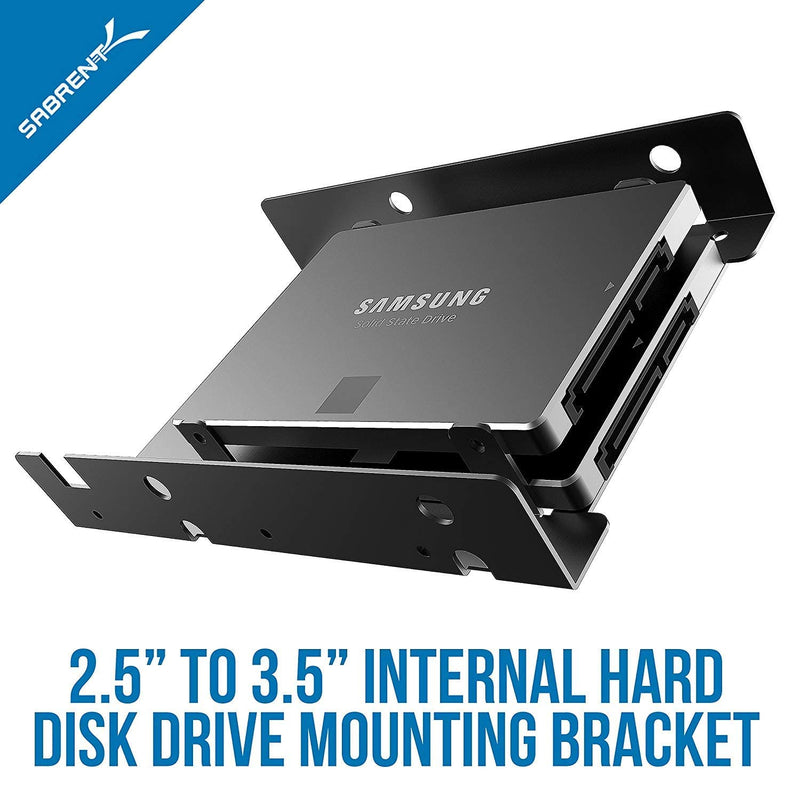 [Australia - AusPower] - SABRENT 2.5 Inch to 3.5 Inch Internal Hard Disk Drive Mounting Bracket Kit (BK-HDDF) 