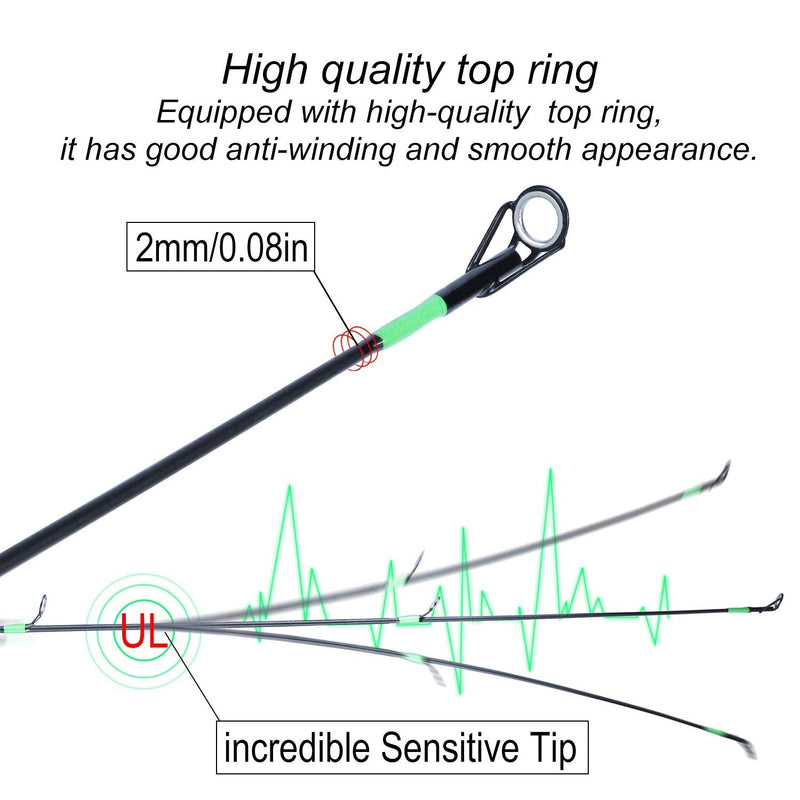 [Australia - AusPower] - Sougayilang Flexible Fishing Rods, Spinning Rods & Casting Rods, Lightweight Trout Rods 2 Pieces Cork Handle Crappie Fishing CAST 1.8m/5.9ft 