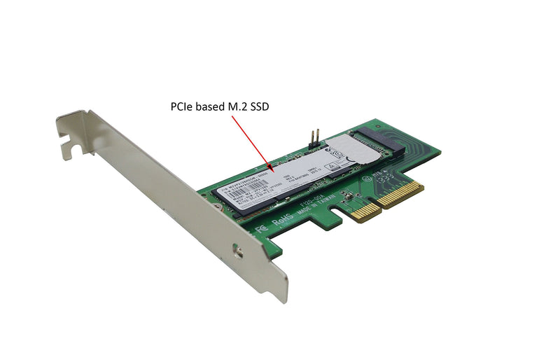 [Australia - AusPower] - Ableconn PEXM2-SSD M.2 NGFF PCIe SSD to PCI Express x4 Host Adapter Card - Support M.2 PCIe (NVMe or AHCI) Type 2280, 2260, 2242 PCIe M.2 (M-Key) 
