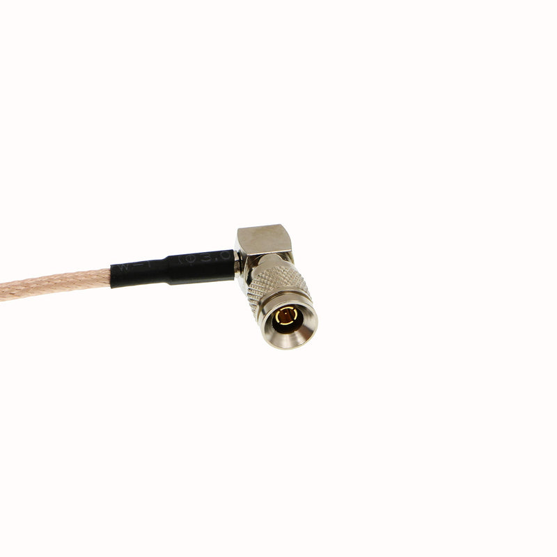 [Australia - AusPower] - Uonecn Right Angle DIN 1.0/2.3 Mini BNC to RG179 Right Angle BNC Coaxial Cable Video Cable for Blackmagic HyperDeck Shuttle 75ohm 